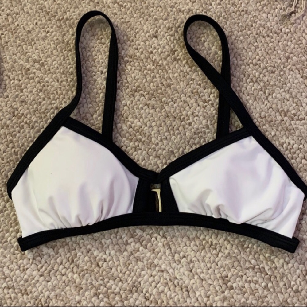 Black & White Target Bikini Top